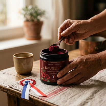 Cuillère de poudre Rouge Péi